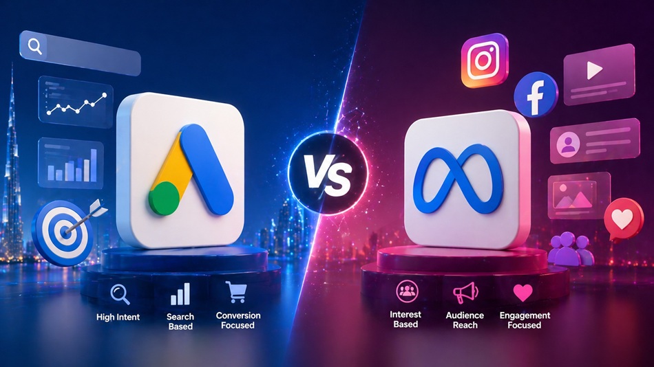 Google Ads Vs Meta Ads in the UAE