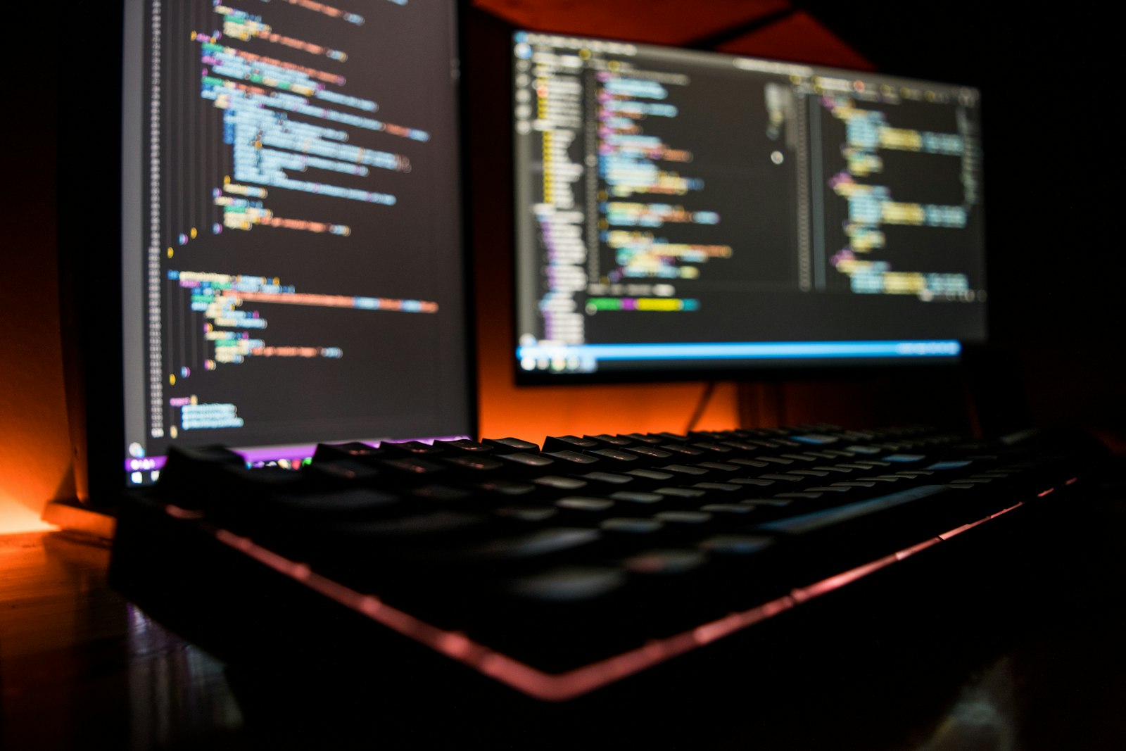 Developer writing PHP code in an editor